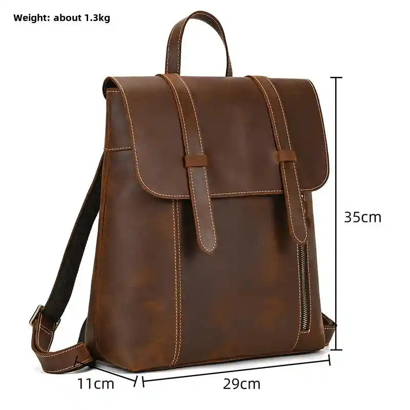 Rucksack aus Crazy Horse-Leder — Modell V