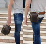 Crazy Horse Leather Mini Shoulder Bag_Q