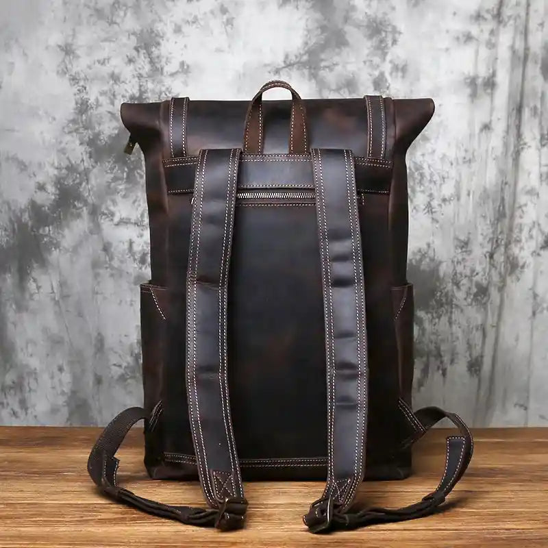 Crazy Horse Leather Backpack — Style AS