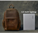 미친 말 가죽 크로스 바디 백 _o