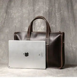 미친 말 가죽 서류 가방/비즈니스 백 _Q