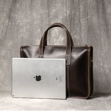 حقيبة من جلد الحصان المجنون/Business Bag_q