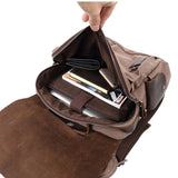 Crazy Horse Leather Canvas packpack_a