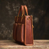 حقيبة من جلد الحصان المجنونة/Business Bag_M