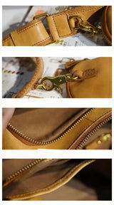 진정한 가죽 크로스 바디 백 _b