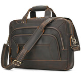 Genuine Leather Men's Briefcase laptop Computer Bag Couskin Business Handbag For male leather crossbody shoulder bag Travel bags