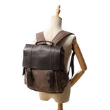 Crazy Horse Leather Canvas packpack_a