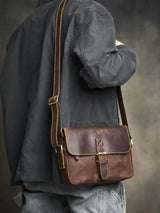 미친 말 가죽 어깨 bag_v