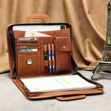 Crazy Horse Leather Briefcase/Business Bag_A