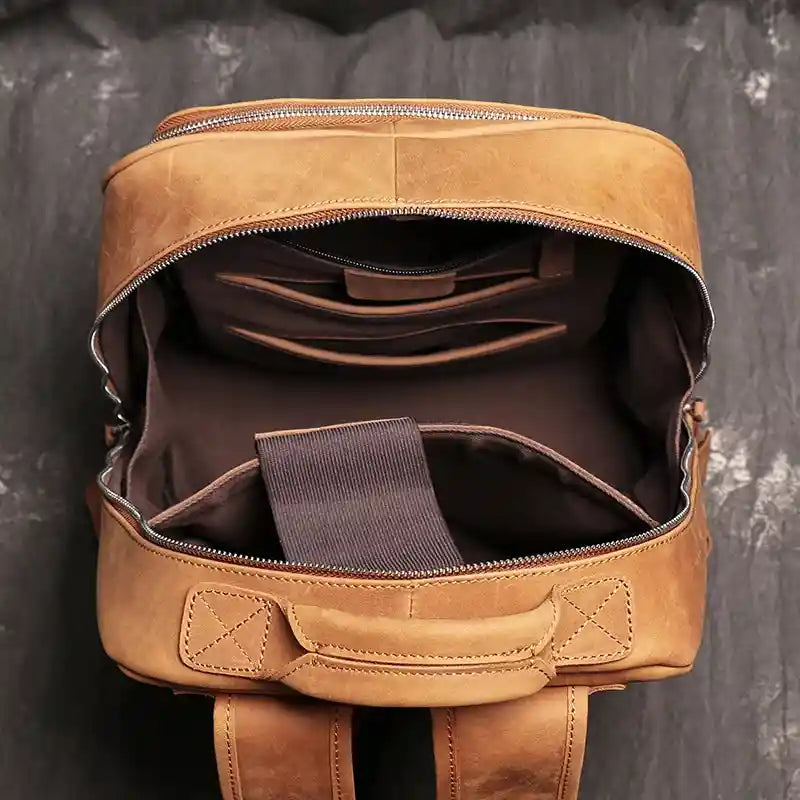 Cowhide Backpack — Style B