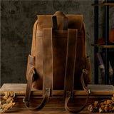 Backpack_i de cuero de caballo loco