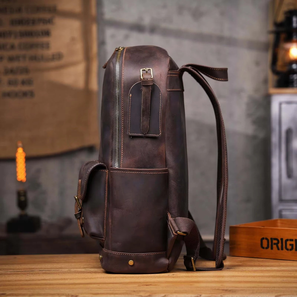 Crazy Horse Leather Rucksack_AW