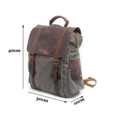 Crazy Horse Leather Canvas packpack_a