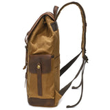 クレイジーホースレザー 防水キャンバスリュック_K