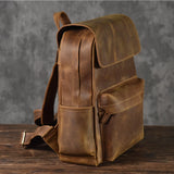 Backpack_i de cuero de caballo loco