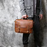 حقيبة من جلد الحصان المجنون/Business Bag_aa