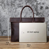 حقيبة من جلد الحصان المجنون/Business Bag_i