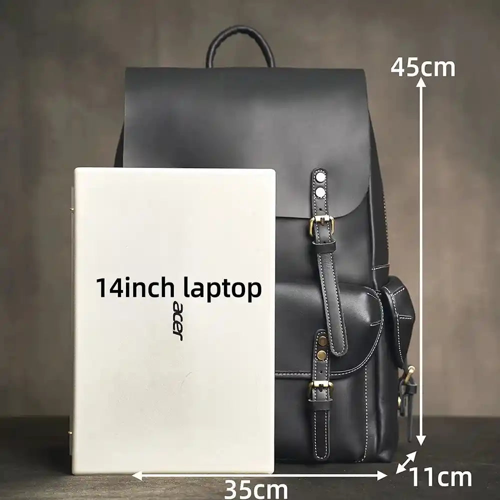 Rucksack aus Rindsleder — Modell E