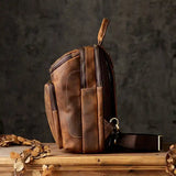 미친 말 가죽 크로스 바디 백_l