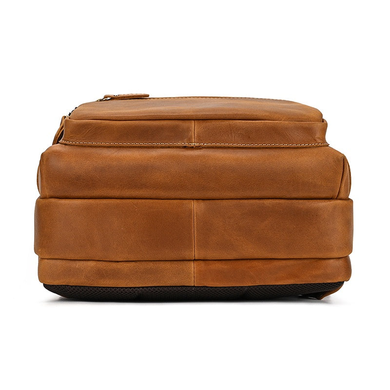 Mochila em pele crazy horse — Modelo Z — Imagem de detalhe 8