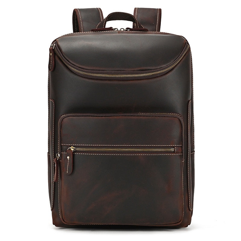 Mochila em pele crazy horse — Modelo Z — Imagem de detalhe 22