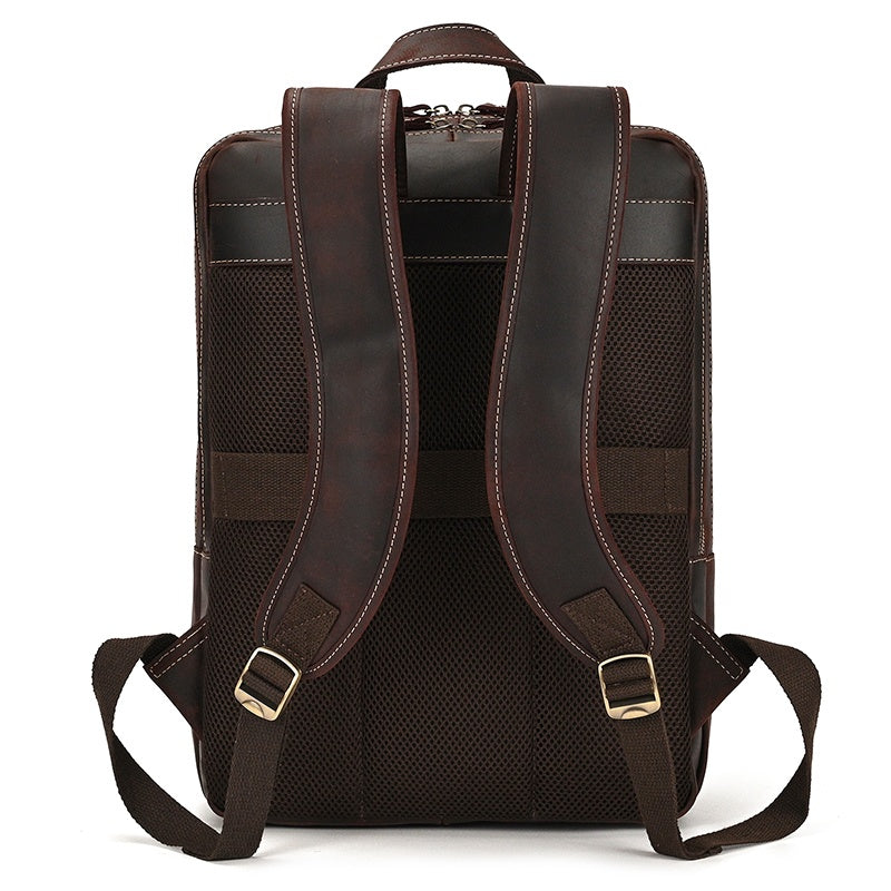 Mochila em pele crazy horse — Modelo Z — Imagem de detalhe 26
