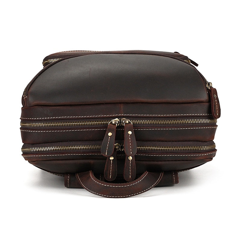 Mochila em pele crazy horse — Modelo Z — Imagem de detalhe 28