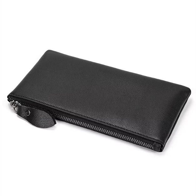 Crazy Horse Leather Long Wallet — Style A — Detail image 15