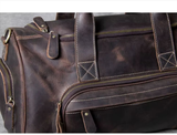 Mala de viagem em pele crazy horse — Modelo J — Imagem de detalhe 6