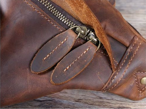 Crazy Horse Leather Shoulder Bag — Style X
