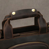 Saco tote em pele crazy horse — Modelo L — Imagem de detalhe 9