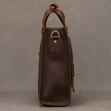 Saco tote em pele crazy horse — Modelo L — Imagem de detalhe 20