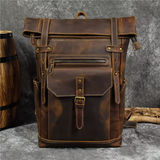 Rucksack aus Crazy Horse-Leder — Modell AF — Detailansicht 2