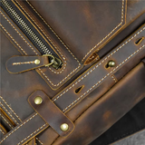 Rucksack aus Crazy Horse-Leder — Modell AF — Detailansicht 10