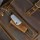 Rucksack aus Crazy Horse-Leder — Modell AF — Detailansicht 12