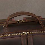 Ryggsäck i crazy horse-läder — Modell AG — Detaljbild 8