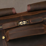 Ryggsäck i crazy horse-läder — Modell AG — Detaljbild 9