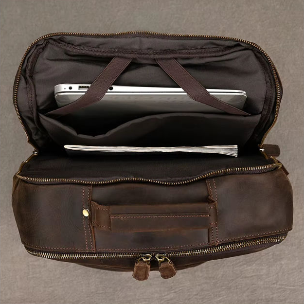 Crazy Horse Leather Backpack — Style AG — Detail image 11