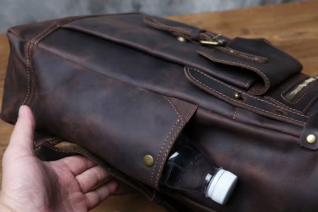 Crazy Horse Leather Backpack — Style AS — Detail image 12