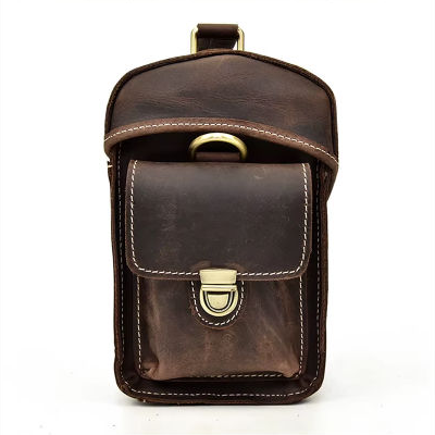 Kameratasche aus Crazy Horse-Leder — Modell B