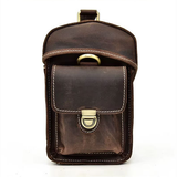 Bolsa para câmara em pele crazy horse — Modelo B