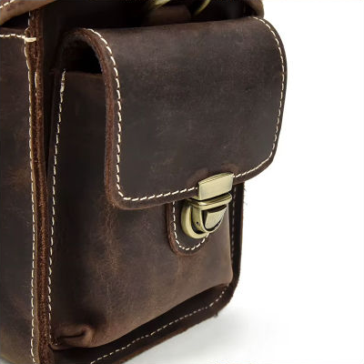 Kameratasche aus Crazy Horse-Leder — Modell B