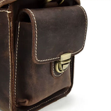 Bolsa para câmara em pele crazy horse — Modelo B