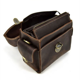 Bolsa para câmara em pele crazy horse — Modelo B