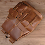 Mochila em pele crazy horse — Modelo AR — Imagem de detalhe 8