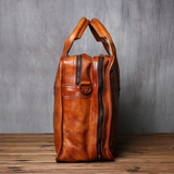 Bolsa de ombro em pele bovina — Modelo H — Imagem de detalhe 7