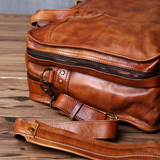 Bolsa de ombro em pele bovina — Modelo H — Imagem de detalhe 12