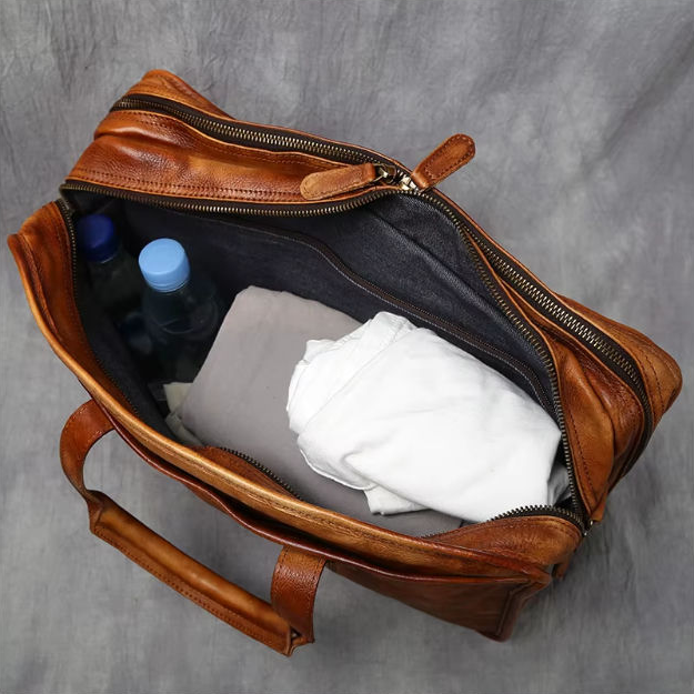 Cowhide Shoulder Bag — Style H — Detail image 14