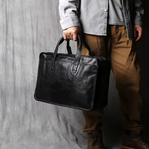 Cowhide Shoulder Bag — Style H — Detail image 17