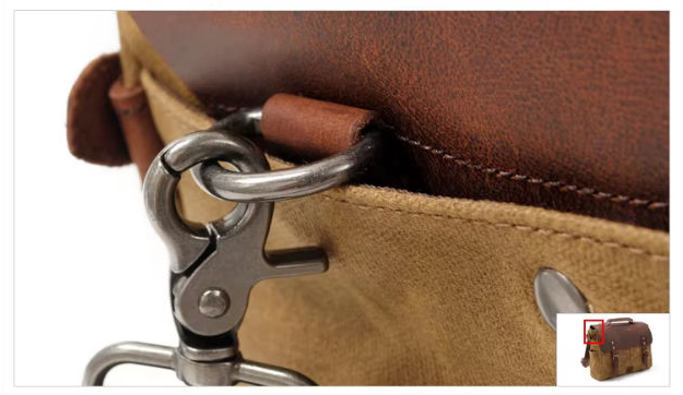 Waxed Canvas & Leather Shoulder Bag — Style C